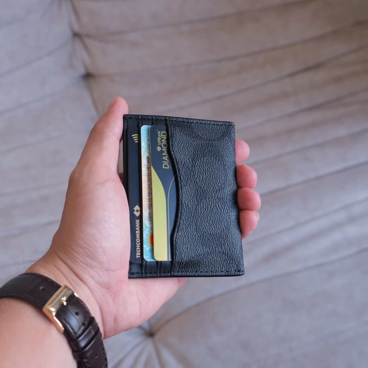  Ví Card Coach Mono Đen Hàng Chính Hãng CODE: SP017603 | Fox Sneaker 