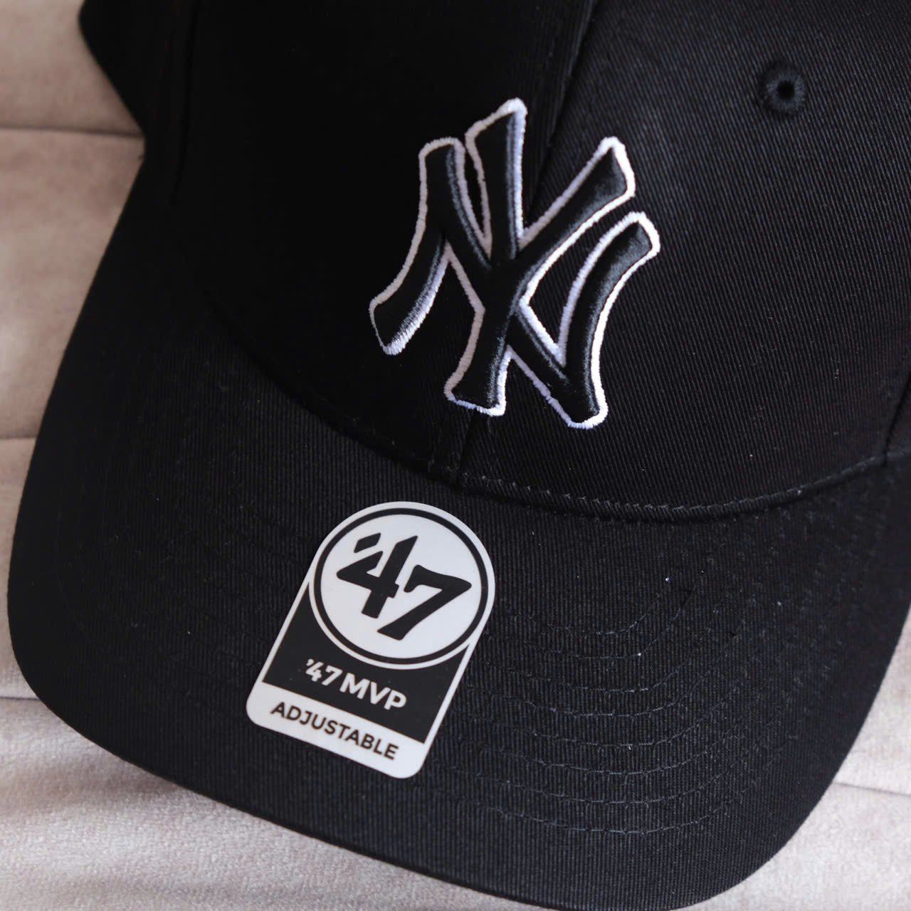  Nón Ny Brand 47 Đen Viền Trắng Hàng Chính Hãng 