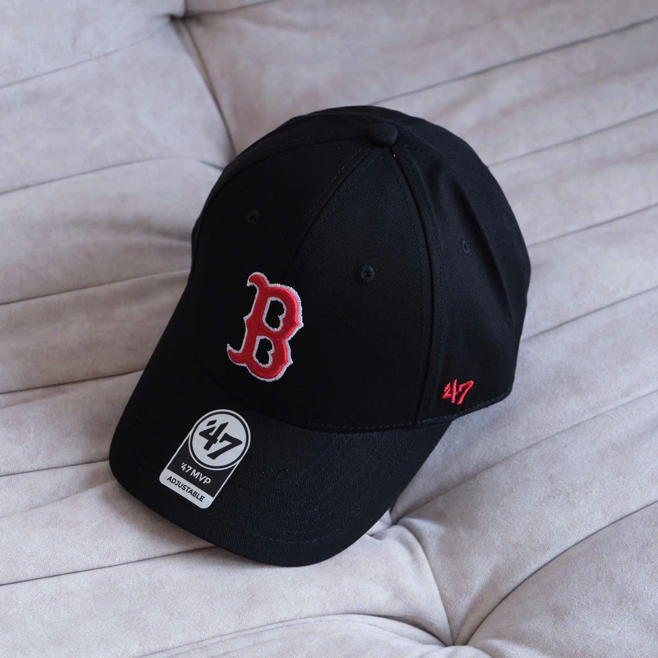  Mũ Nón Brand 47 B Đen Chữ Đỏ Viền Trắng Hàng Chính Hãng 