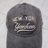  Nón MLB Yankess Xám Jean Ss24 Hàng Chính Hãng 