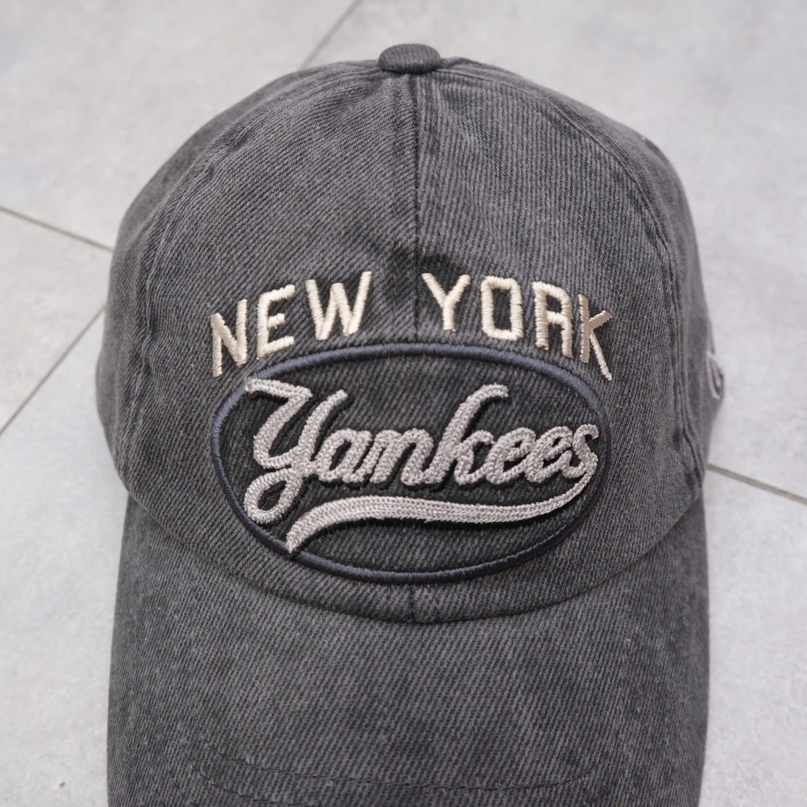  Nón MLB Yankess Xám Jean Ss24 Hàng Chính Hãng 