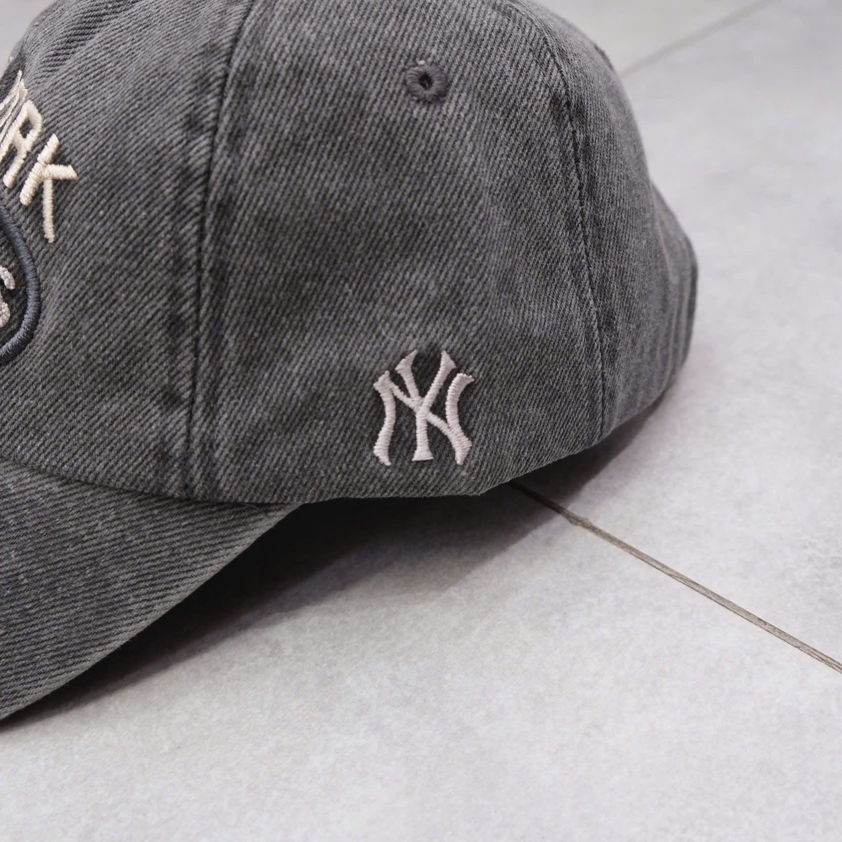  Nón MLB Yankess Xám Jean Ss24 Hàng Chính Hãng 