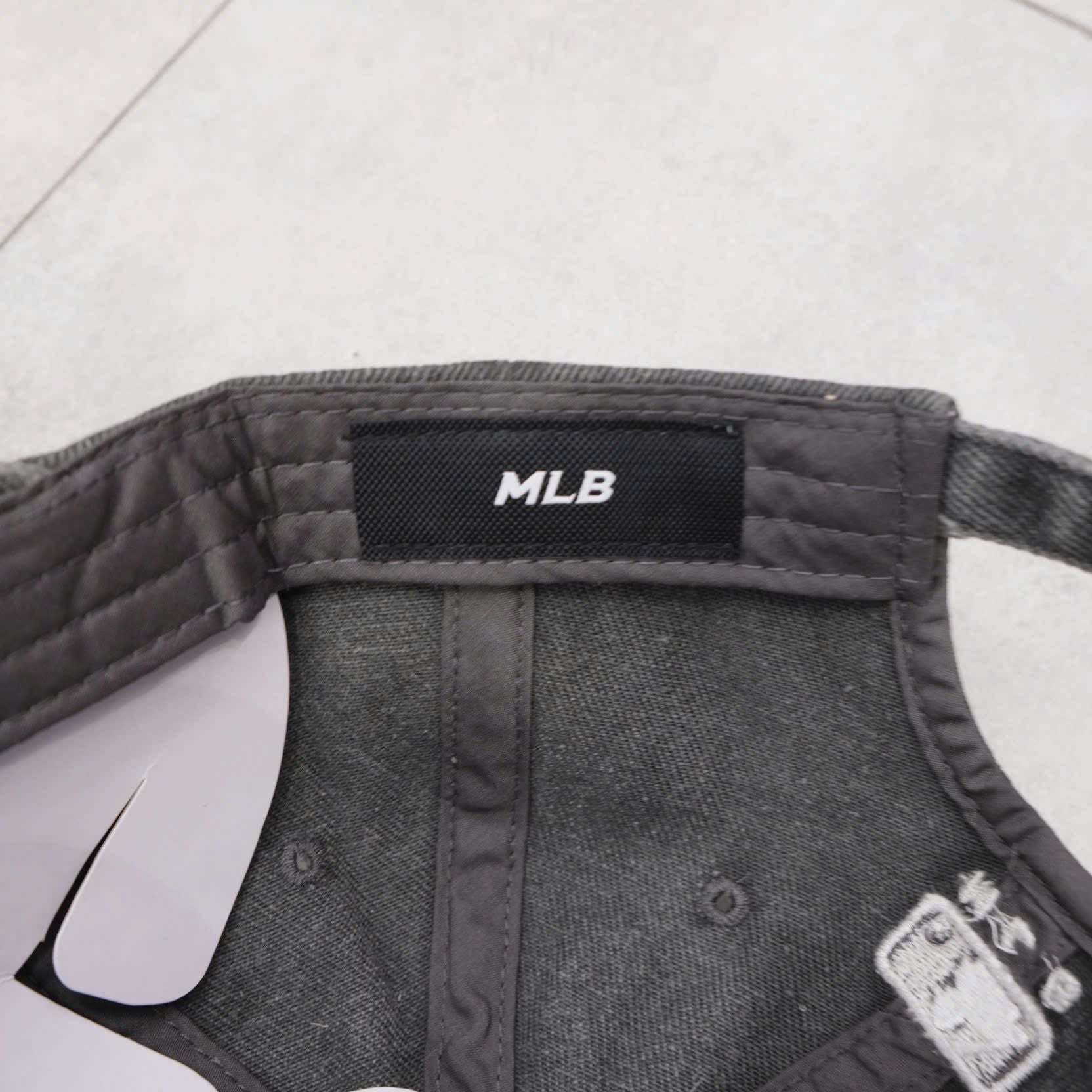  Nón MLB Yankess Xám Jean Ss24 Hàng Chính Hãng 