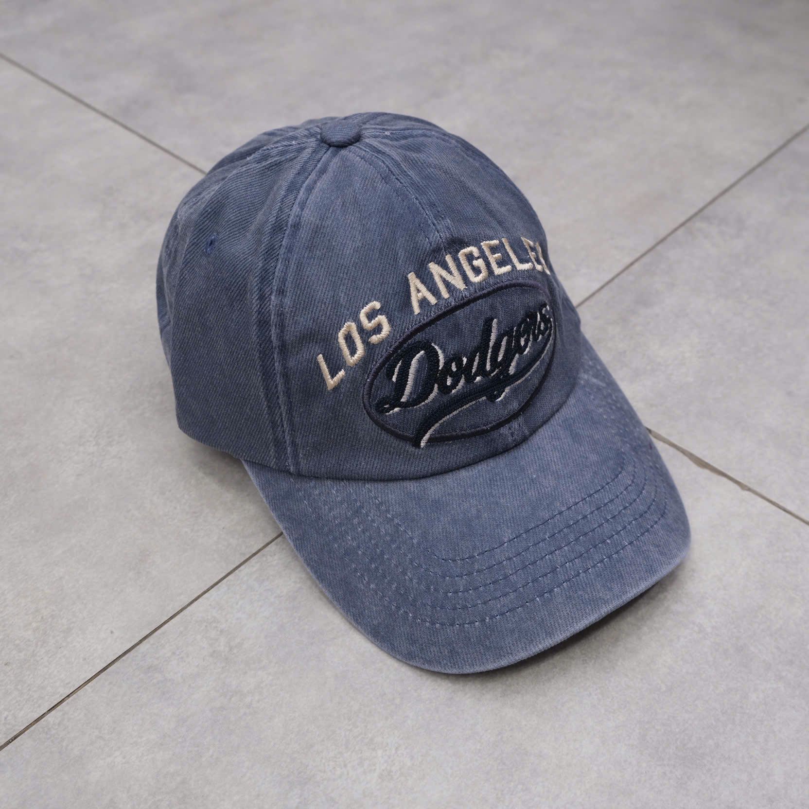  Nón MLB Dodgers Xanh Jean Ss24 Hàng Chính Hãng 