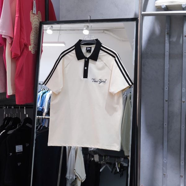  Áo Polo New York Kem 3 Sọc Hàng Chính Hãng 16548991 | Fox Sneaker 