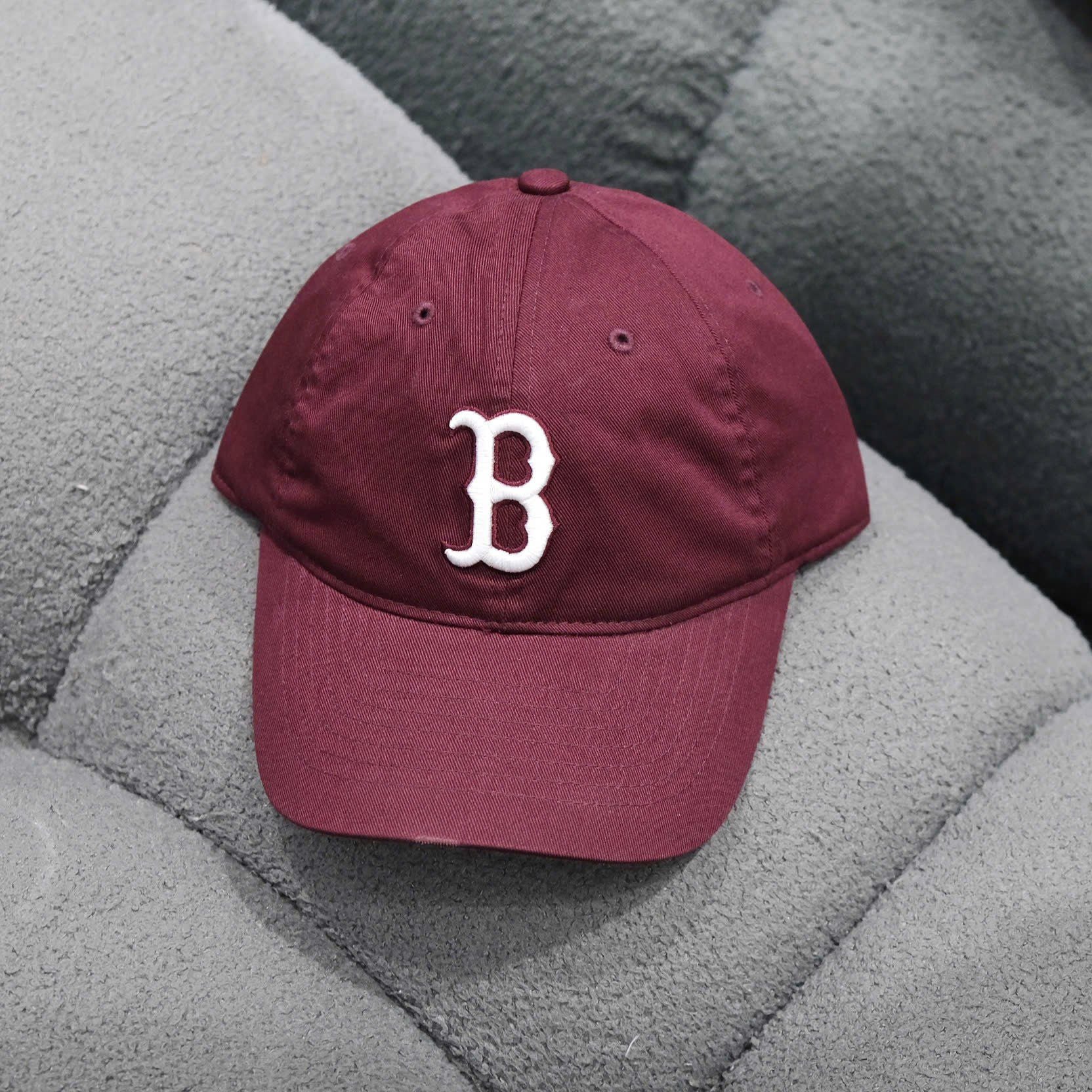  Mũ/Nón MLB B Đỏ Mận Logo lớn Hàng Chính Hãng SP017594 