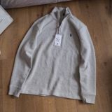  Half Zip Ralph Xám Nhạt Logo Navy Hàng Chính Hãng:  SP018803 | Fox Sneaker 