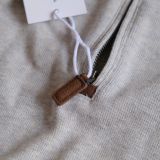  Half Zip Ralph Xám Nhạt Logo Navy Hàng Chính Hãng:  SP018803 | Fox Sneaker 