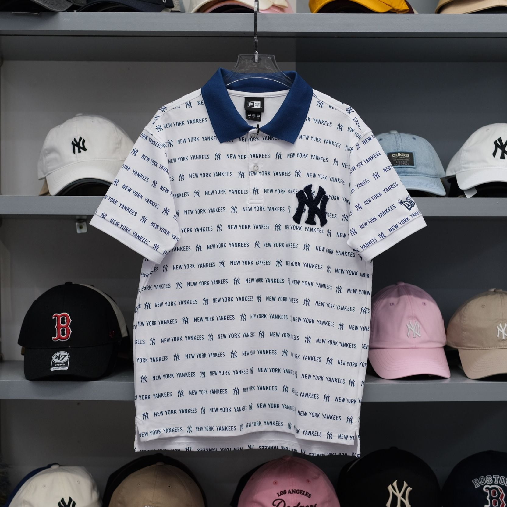  Polo Yankees Mono Trắng Hàng Chính Hãng:15678421 | Fox Sneaker 