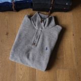  Half Zip Ralph Xám Logo Navy Hàng Chính Hãng  SP018785 | Fox Sneaker 