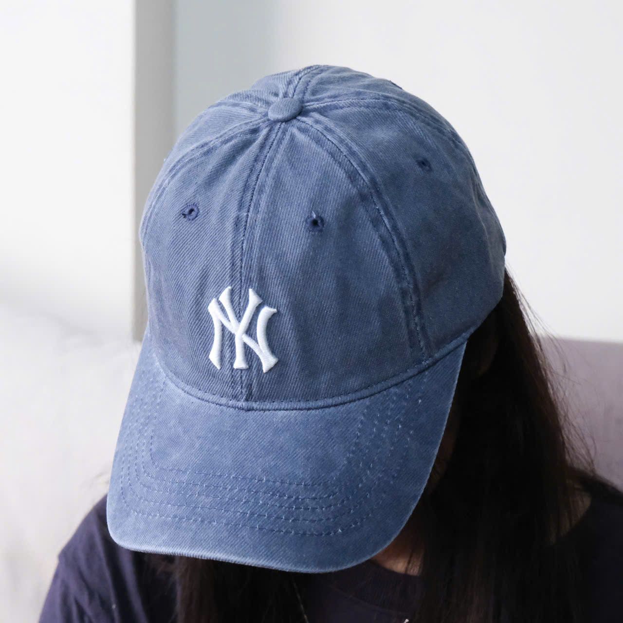  Nón Cap Basic NY Washed Blue Hàng Chính Hãng SP020412 
