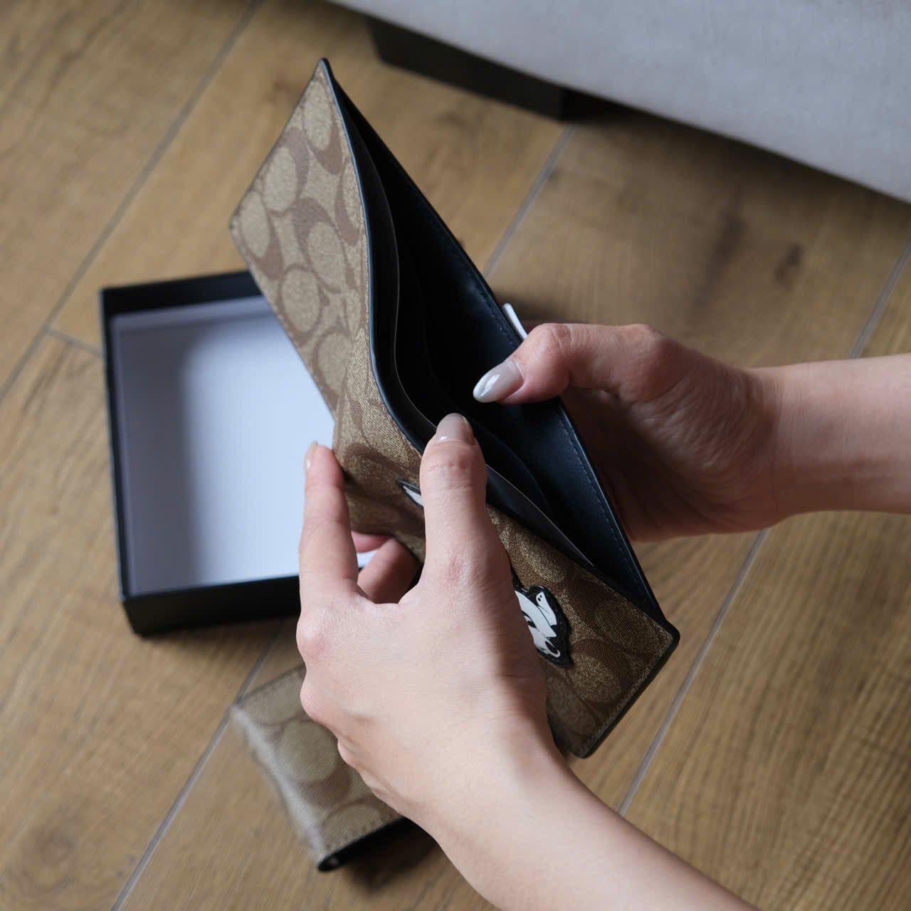  Ví Coach Chó Đốm Hàng Chính Hãng 