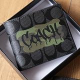  Ví Coach Mono Xám Grafity Hàng Chính Hãng 