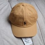  Nón Ralph Lauren Nâu Đậm Logo Đen 