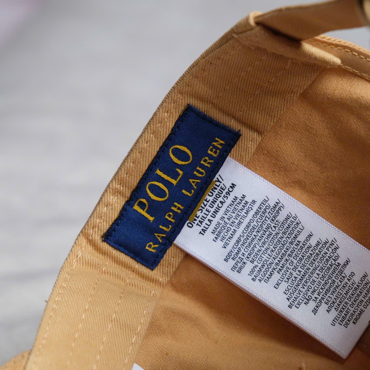  Nón Ralph Lauren Nâu Đậm Logo Đen 