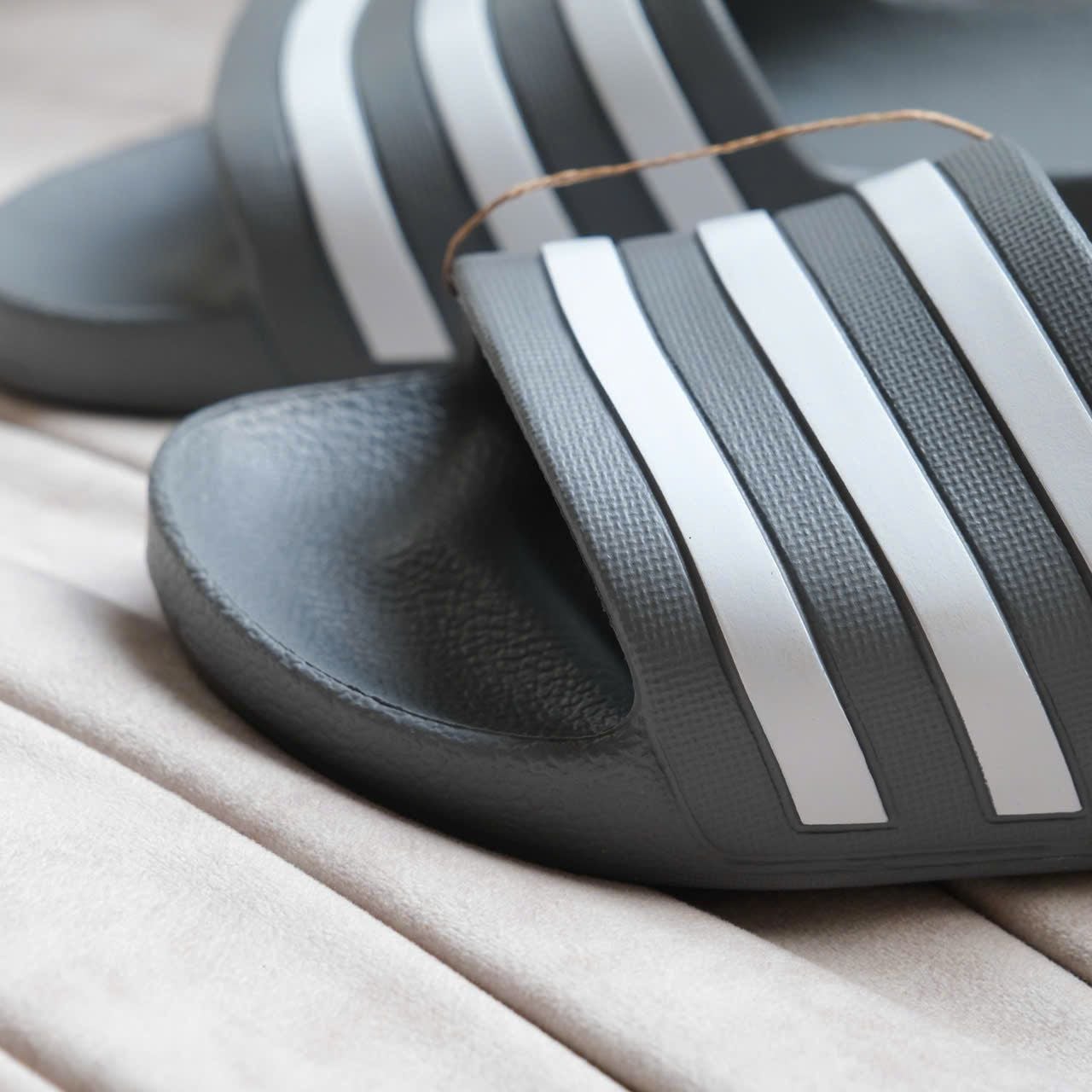  Dép Adidas Aqua Xám Hàng Chính Hãng F35538 