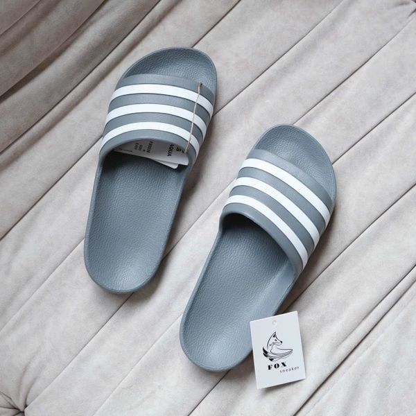  Dép Adidas Aqua Xám Hàng Chính Hãng F35538 