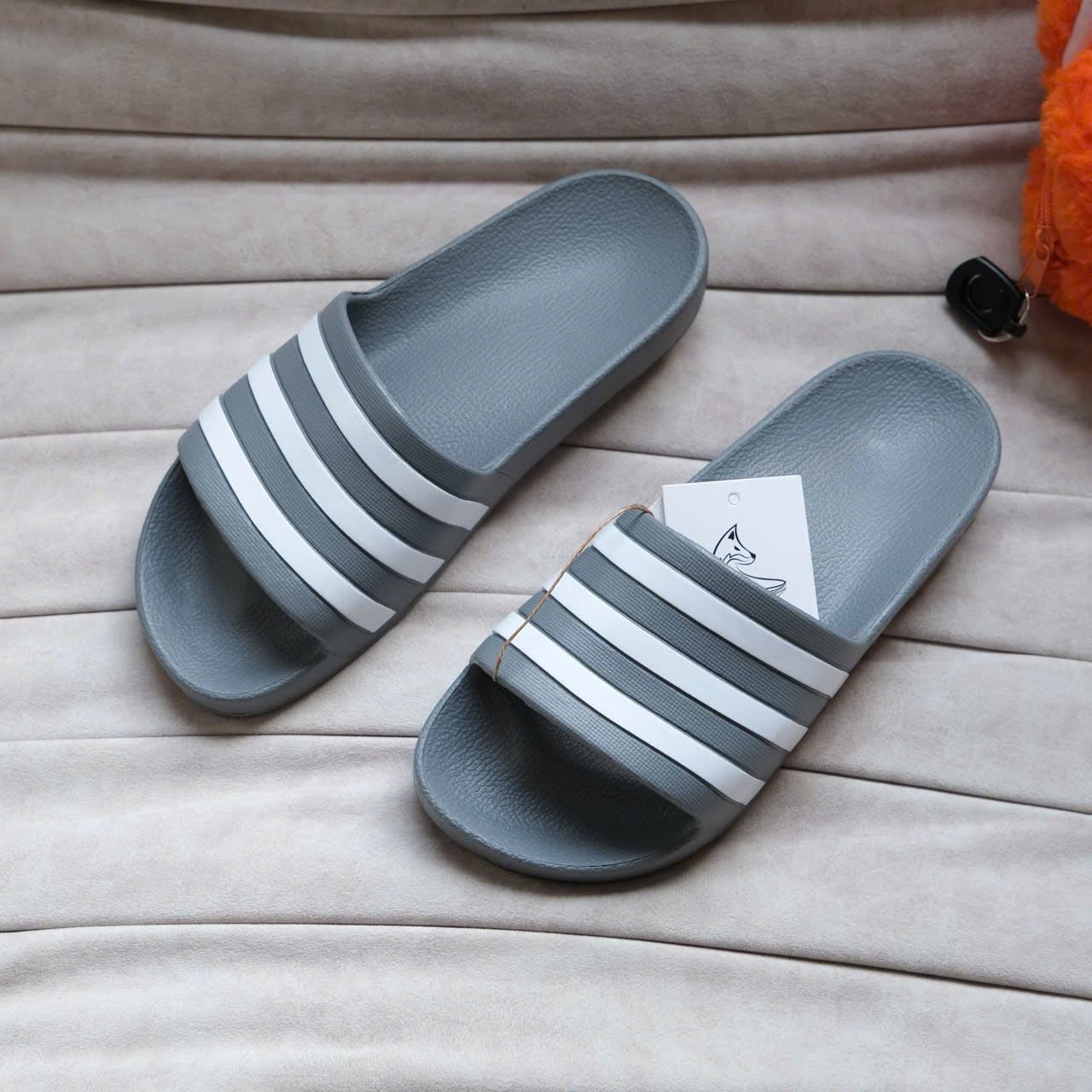  Dép Adidas Aqua Xám Hàng Chính Hãng F35538 