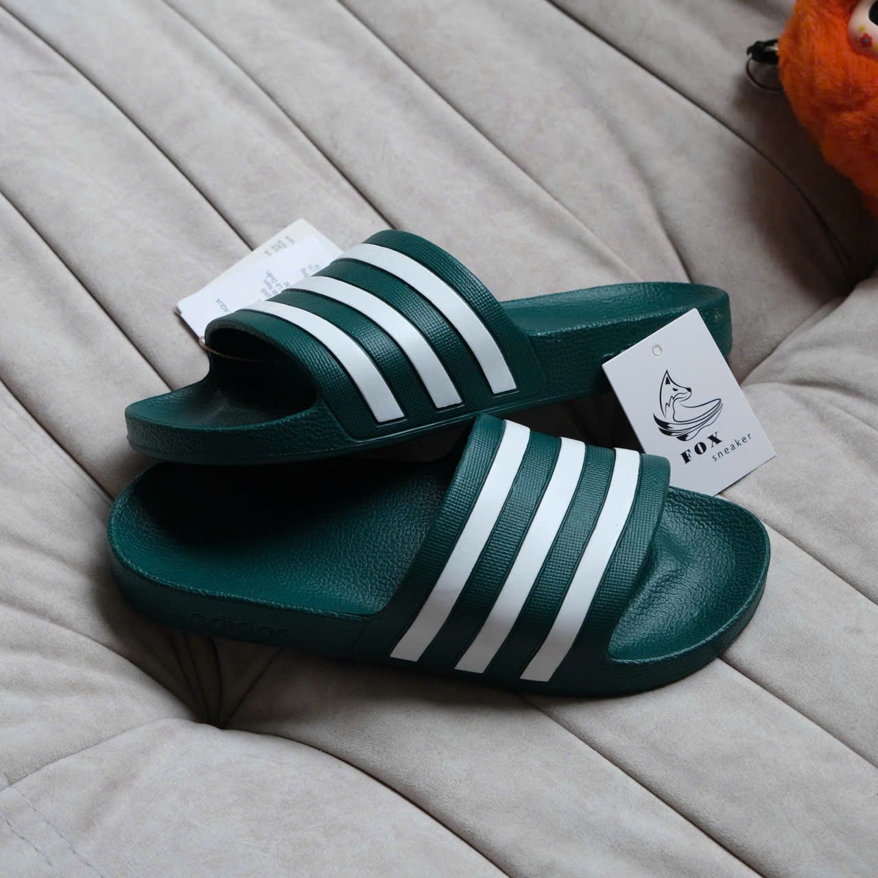  Dép Adidas Aqua Màu Rêu Hàng Chính Hãng F35537 