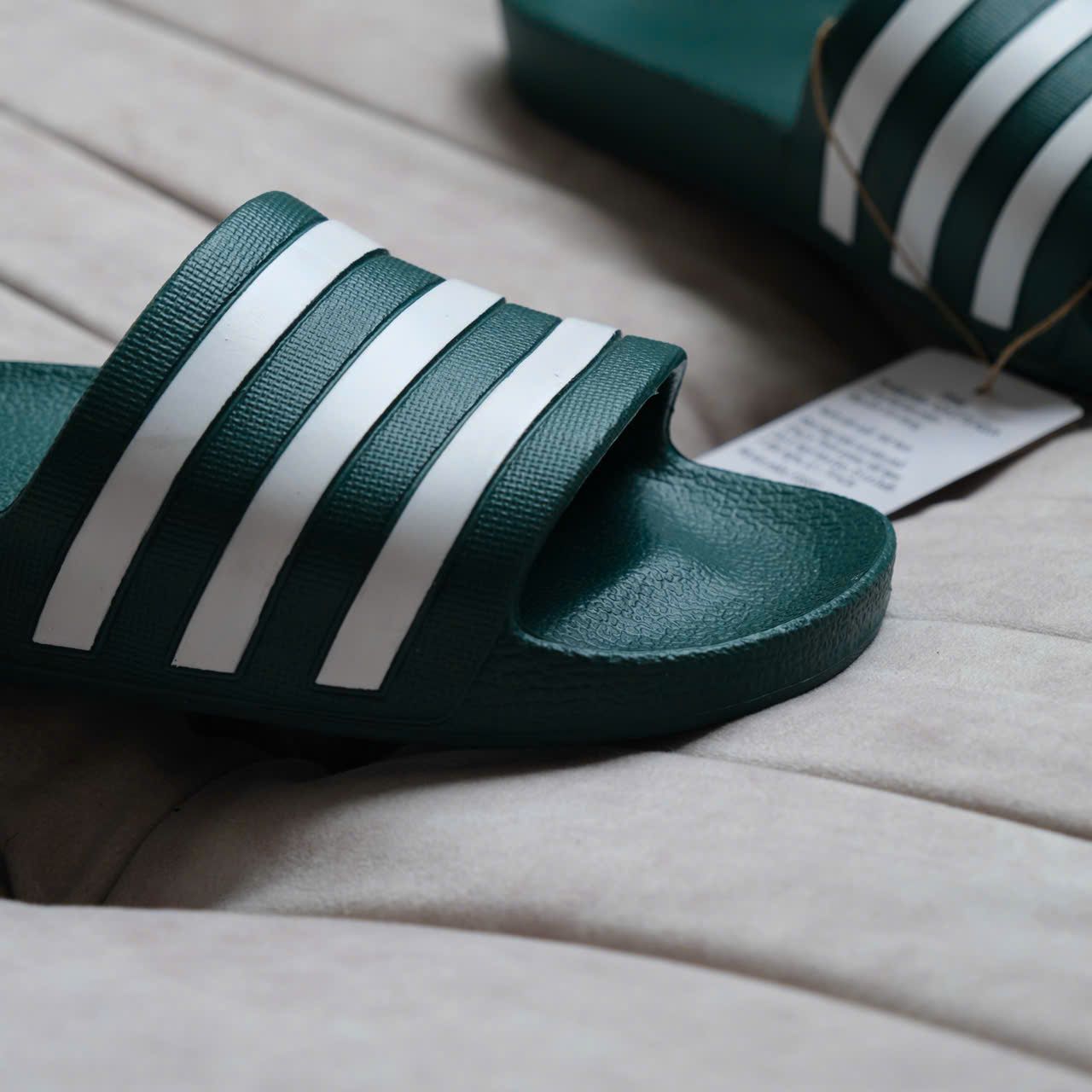  Dép Adidas Aqua Màu Rêu Hàng Chính Hãng F35537 