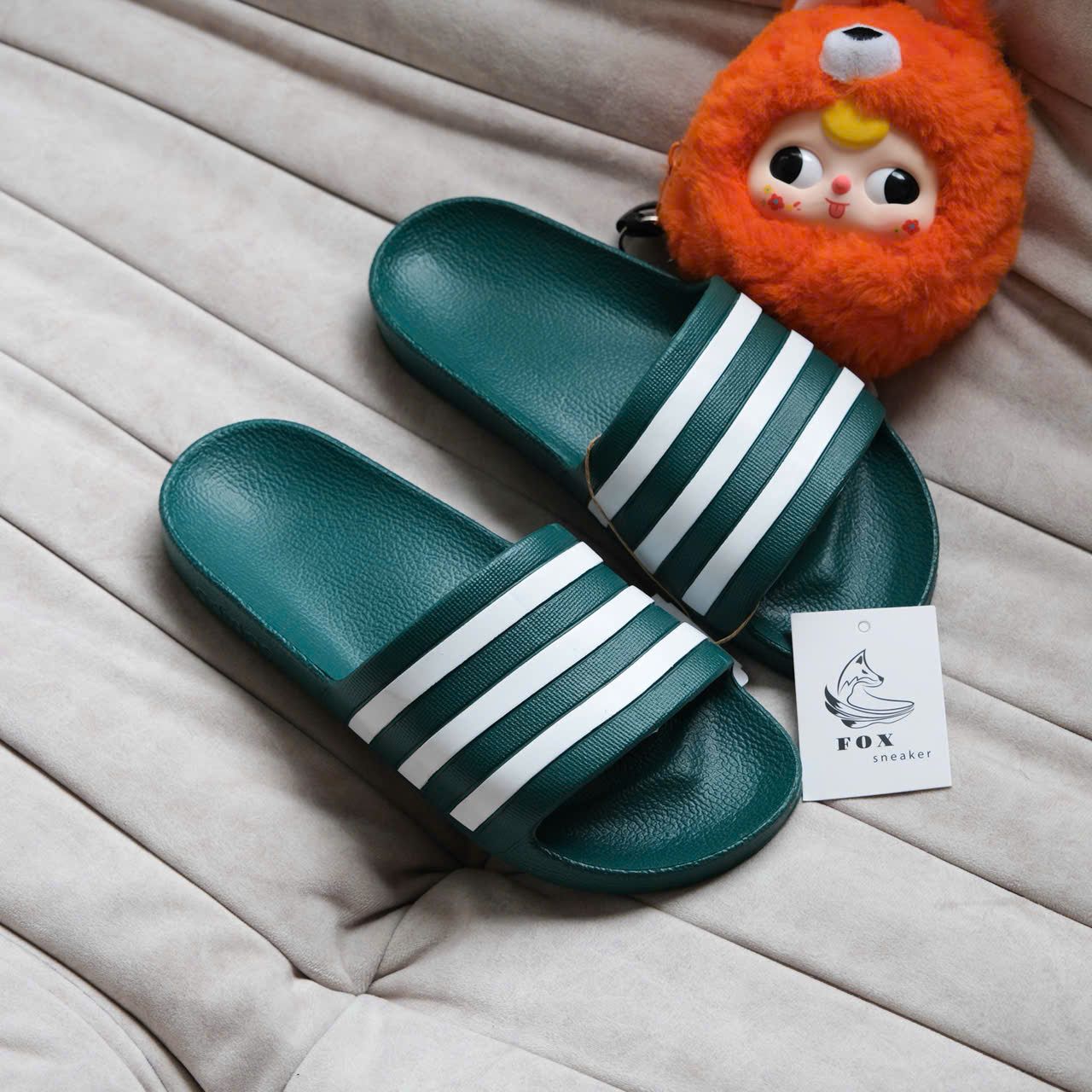  Dép Adidas Aqua Màu Rêu Hàng Chính Hãng F35537 