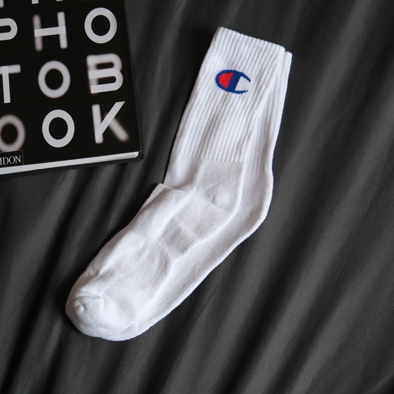  Vớ Champion Trắng Đen Hàng Chính Hãng SP019920 