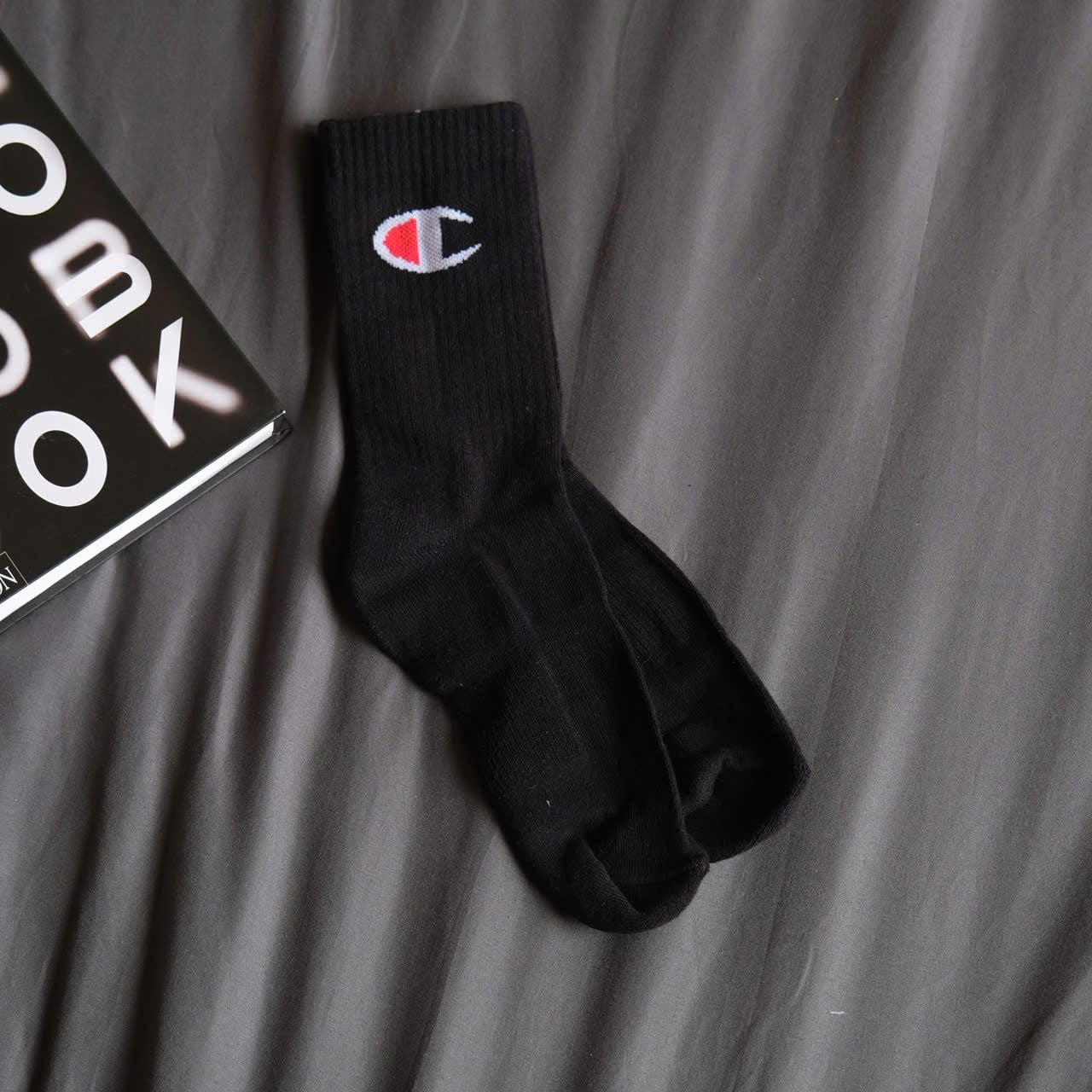  Vớ Champion Trắng Đen Hàng Chính Hãng SP019920 