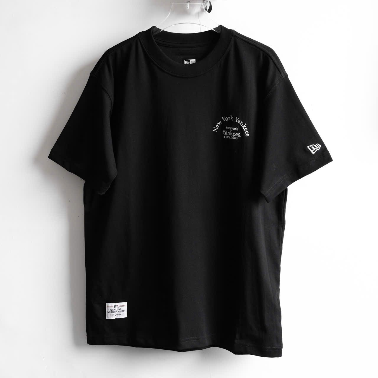  SALE - Áo Thun New Era  1 Pack 3 Áo Đen - Kem - Hồng Thêu Hàng Chính Hãng 