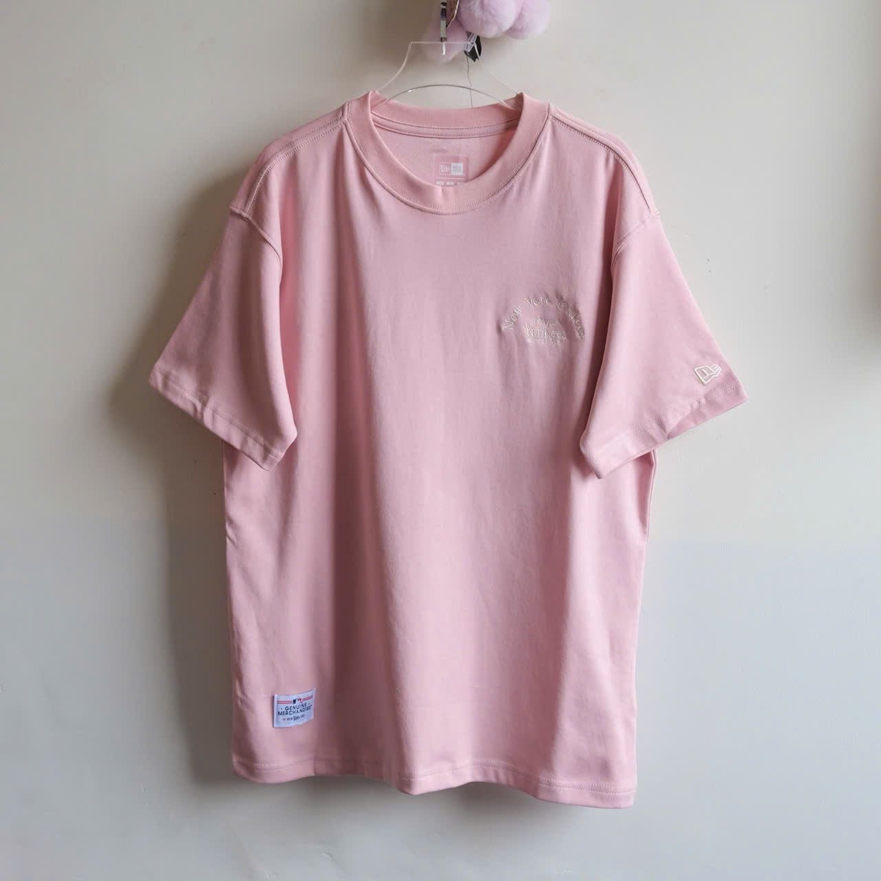  SALE - Áo Thun New Era  1 Pack 3 Áo Đen - Kem - Hồng Thêu Hàng Chính Hãng 