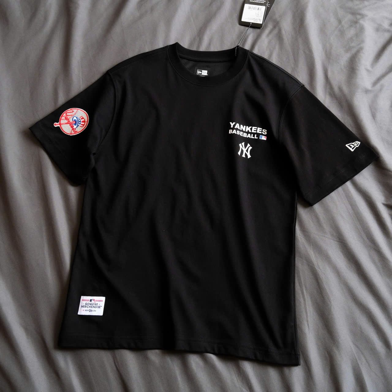  Áo Thun New Era Ny BaseBall Đen Hàng Chính Hãng 18219456 