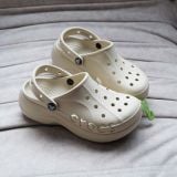 Dép Sục Crocs Platform Baya Classic Clog Unisex Nữ Màu Bone Kem Đế Cao 5cm Cho Nữ - Fox Sneaker 