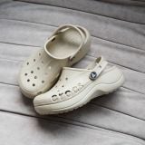  Dép Sục Crocs Platform Baya Classic Clog Unisex Nữ Màu Bone Kem Đế Cao 5cm Cho Nữ - Fox Sneaker 