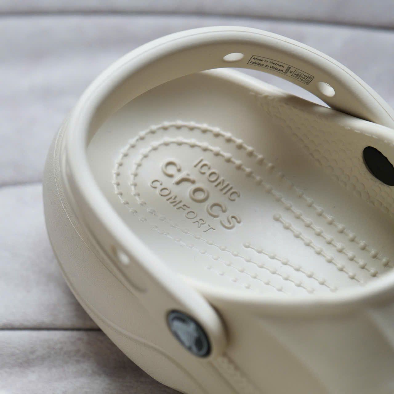  Dép Sục Crocs Platform Baya Classic Clog Unisex Nữ Màu Bone Kem Đế Cao 5cm Cho Nữ - Fox Sneaker 