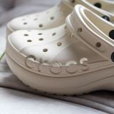  Dép Sục Crocs Platform Baya Classic Clog Unisex Nữ Màu Bone Kem Đế Cao 5cm Cho Nữ - Fox Sneaker 