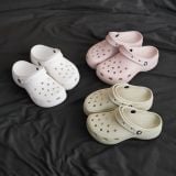  Dép Crocs Platform Classic Clog Unisex Nam Nữ Màu Trắng - Kem Đế Cao 5cm Cho Nữ 