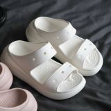  Dép Sandal Crush Classic 2 Quai Nữ Màu Trắng Đen Hồng Kem Đế Cao 7cm - Fox Sneaker 