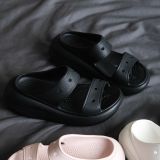  Dép Sandal Crush Classic 2 Quai Nữ Màu Trắng Đen Hồng Kem Đế Cao 7cm - Fox Sneaker 