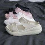  Dép Sandal Crush Classic 2 Quai Nữ Màu Trắng Đen Hồng Kem Đế Cao 7cm - Fox Sneaker 