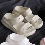  Dép Sandal Crush Classic 2 Quai Nữ Màu Trắng Đen Hồng Kem Đế Cao 7cm - Fox Sneaker 