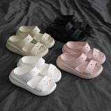  Dép Sandal Crush Classic 2 Quai Nữ Màu Trắng Đen Hồng Kem Đế Cao 7cm - Fox Sneaker 