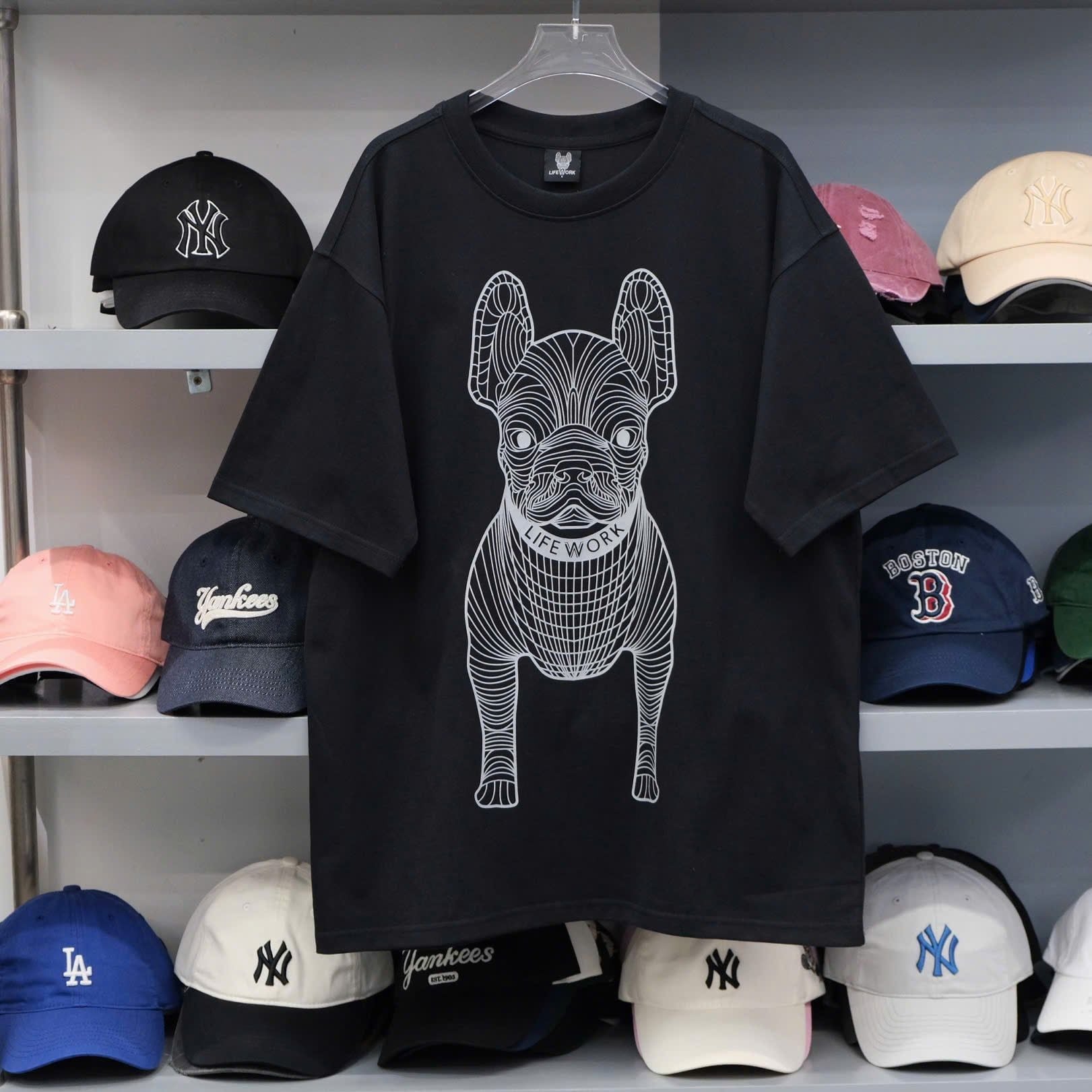  Áo Thun Life Work Đen Logo Xám Hàng Chính Hãng CODE: LW255TS990-1 