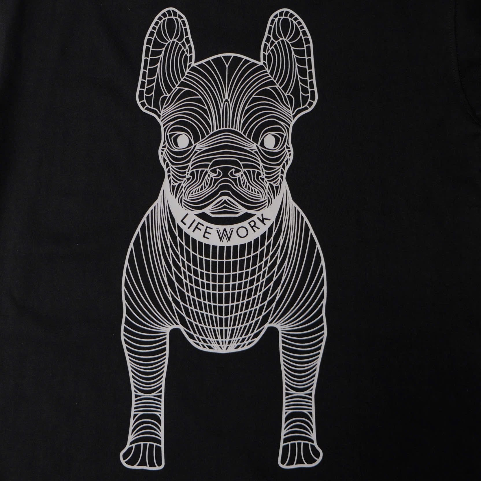  Áo Thun Life Work Đen Logo Xám Hàng Chính Hãng CODE: LW255TS990-1 