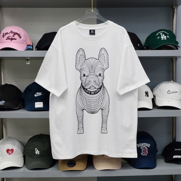  Áo Life Work Trắng Logo Đen Hàng Chính Hãng SP1812061 