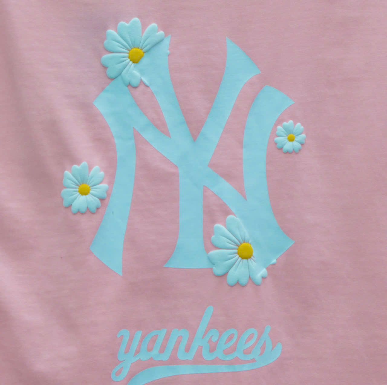  Áo Thun New Era Flower Hồng Logo In Phồng 100% Cotton Hàng Chính Hãng 13765215 