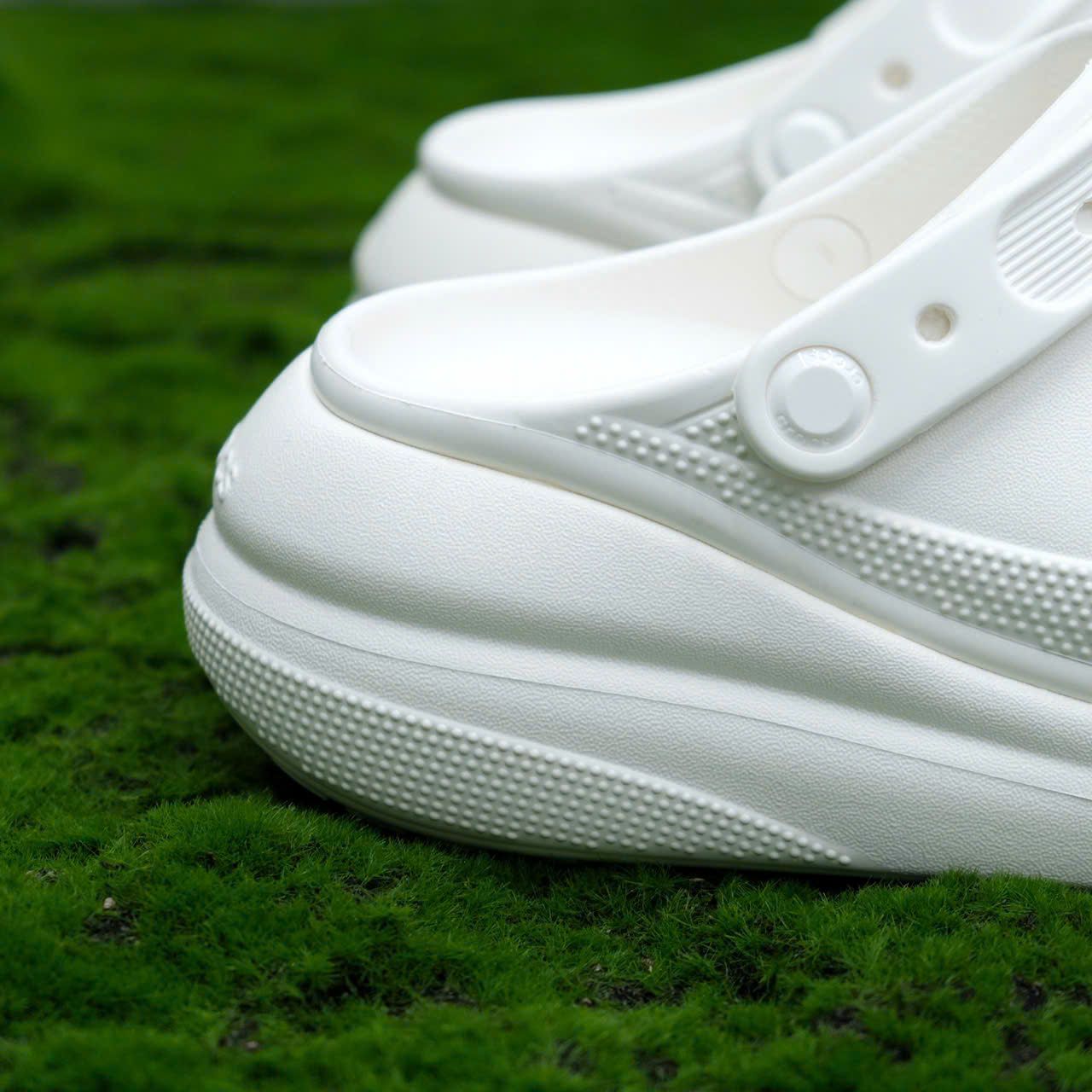  Dép Crocs Crush 7cm - Trắng Hàng Chính Hãng 