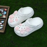  Dép Crocs Crush 7cm - Trắng Hàng Chính Hãng 