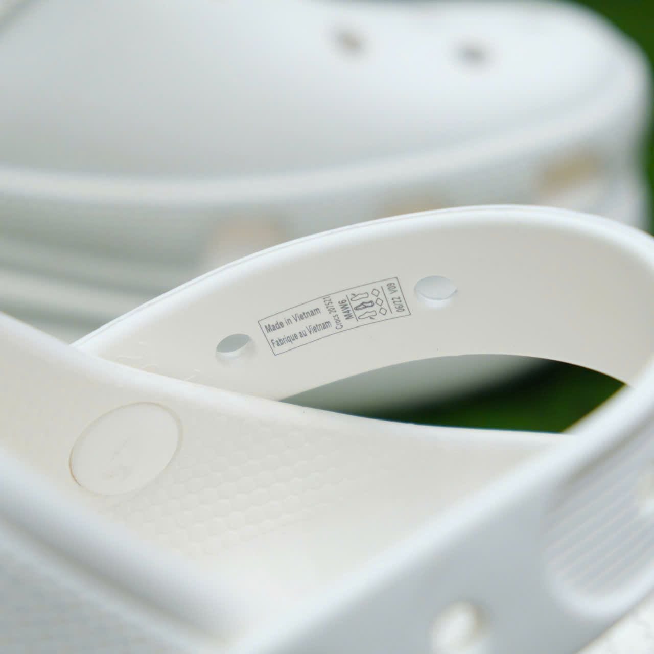  Dép Crocs Crush 7cm - Trắng Hàng Chính Hãng 