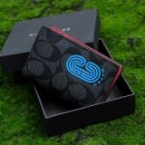  Ví & Holder Card Coach Đen C Chữ Xanh Hàng Chính Hãng 