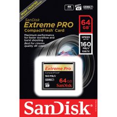 Thẻ nhớ SanDisk Extreme Pro Compact Flash CF 64GB 160MB/s