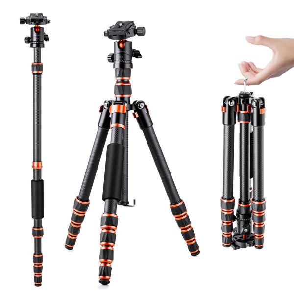 Chân máy ảnh K&F Concept C225C0+BH-25 Carbon - KF09.077V2